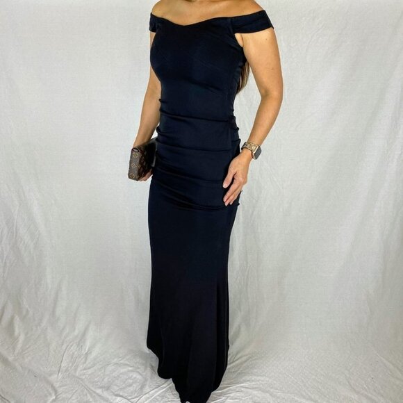 Nicole Miller Black Vive Formal Gown $495 - Picture 4 of 14